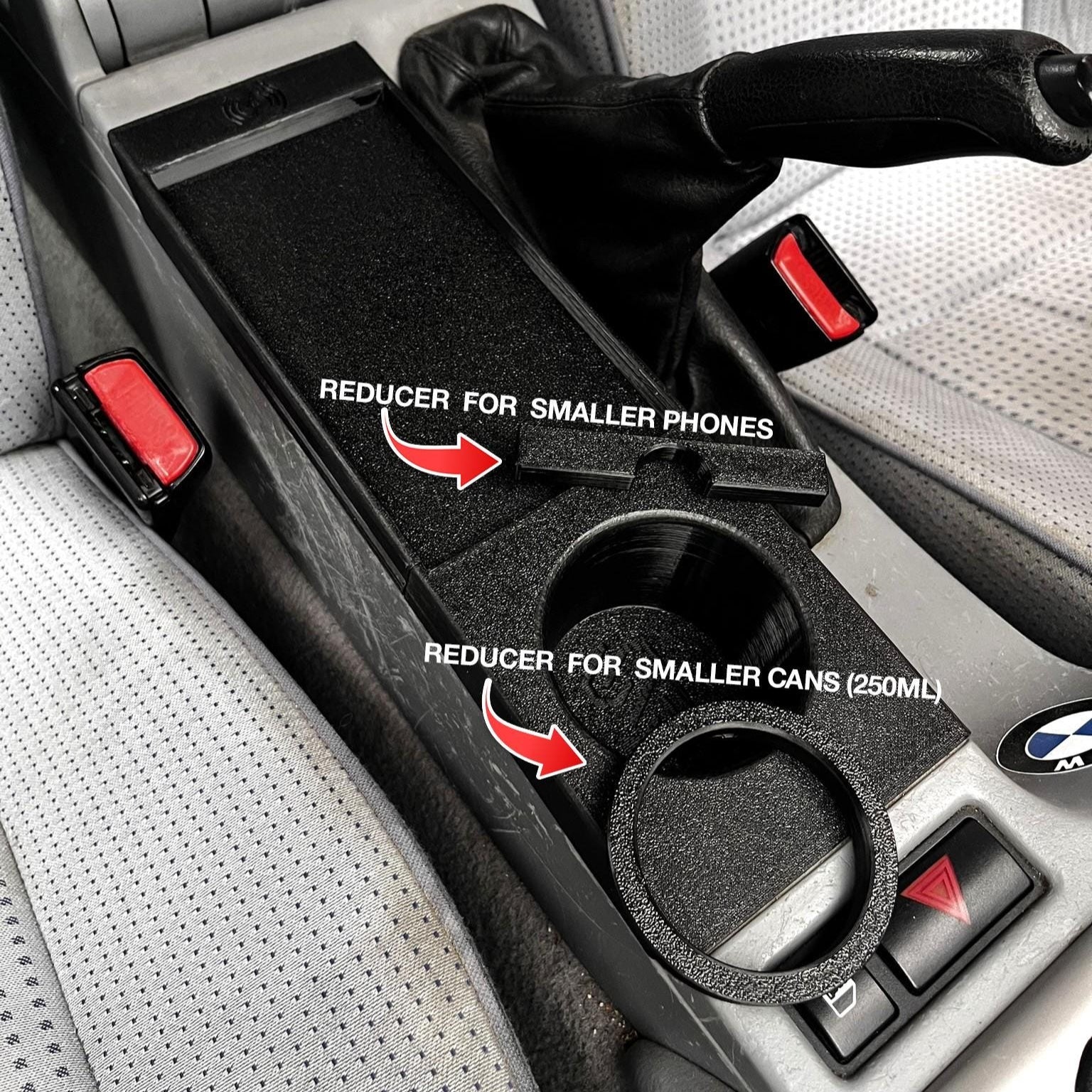 Kabelloses Ladegerät mit integriertem Getränkehalter für BMW 3er (E46) - Exact Designs