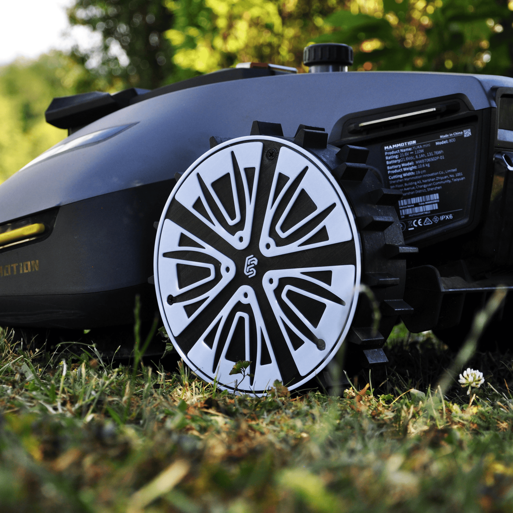 Mammotion Yuka Mini – Radabdeckung im sportlichen Stil - Exact Designs