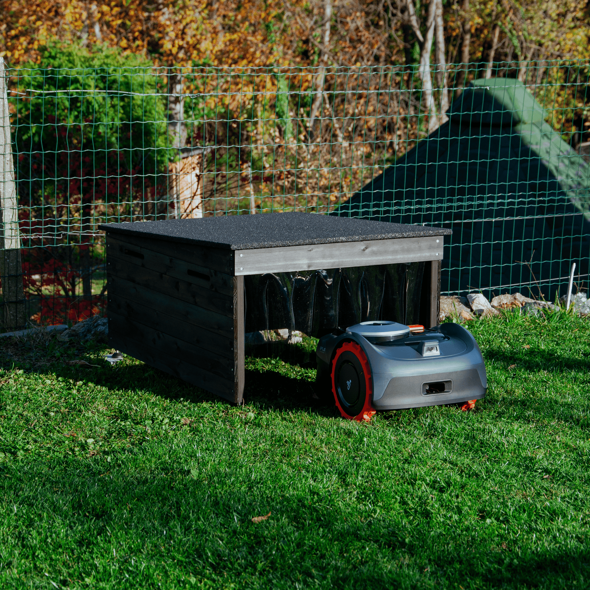 The Cube – Designer Robot Mower Garage - Exact Designs